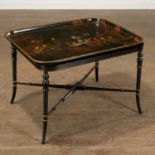 Victorian Chinoiserie Lacquer Tray Table