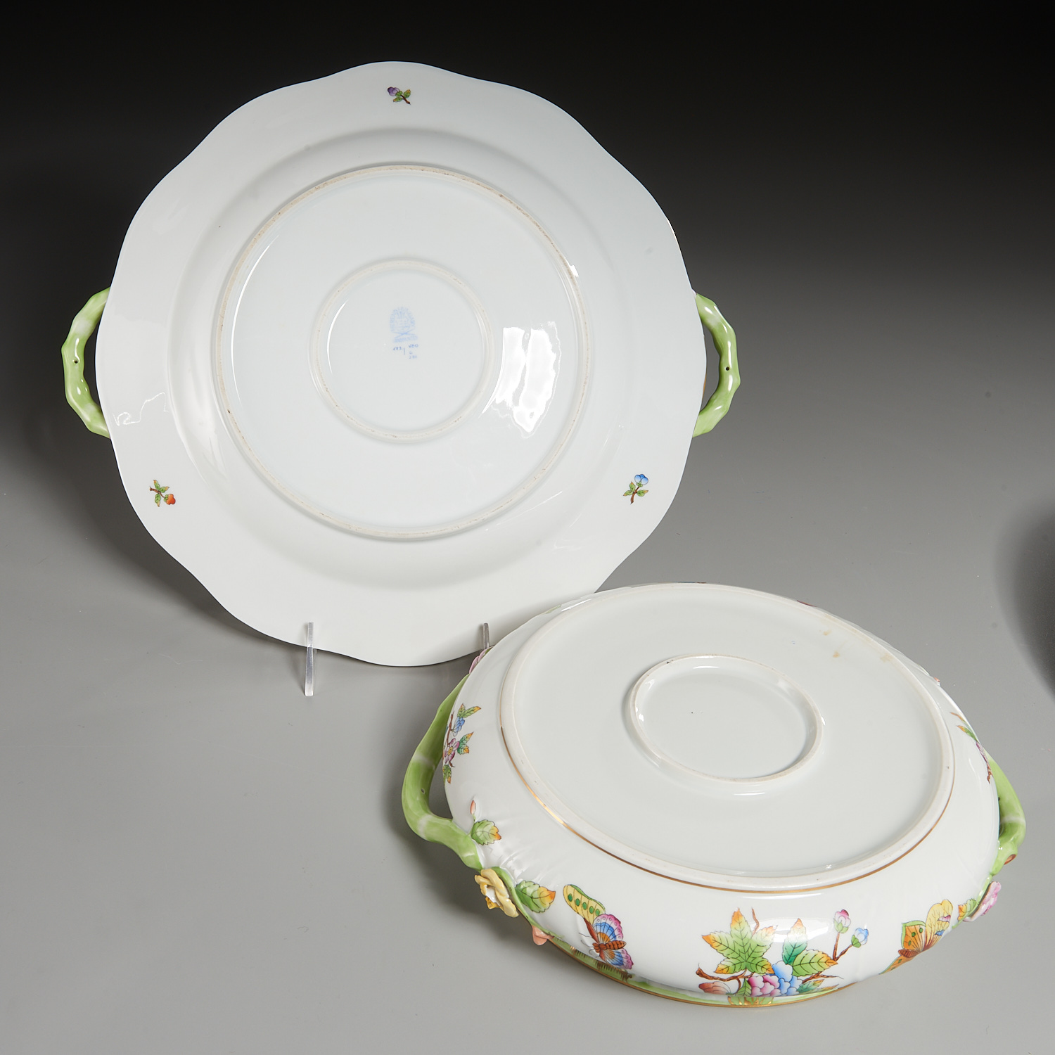 Herend Porcelain Tureen and Platter - Image 6 of 7