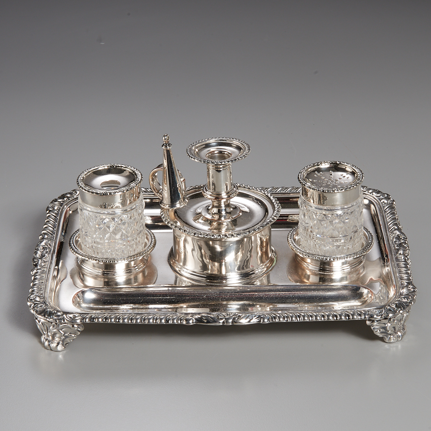 Matthew Boulton Sheffield Plated Ink Stand