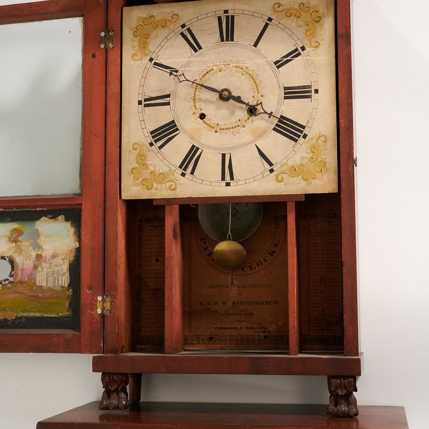 American Late Federal Mahogany Shelf Clock - Image 3 of 5