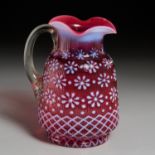 "Christmas Snowflake" Ribbed Water Pitcher