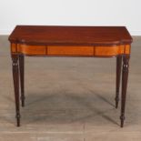 Federal Mahogany and Bird's-Eye Maple Card Table