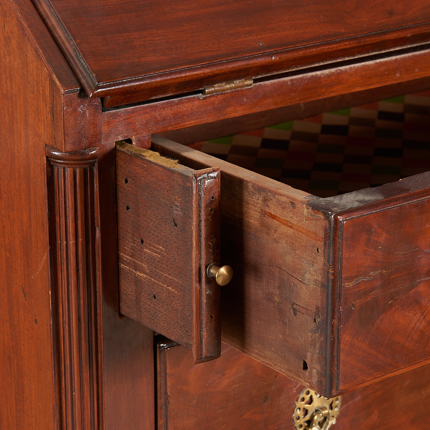 American Chippendale Mahogany Slant-Front Desk - Image 2 of 6