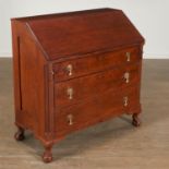 American Chippendale Mahogany Slant-Front Desk