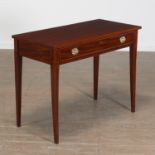 American Federal Inlaid Mahogany Side Table