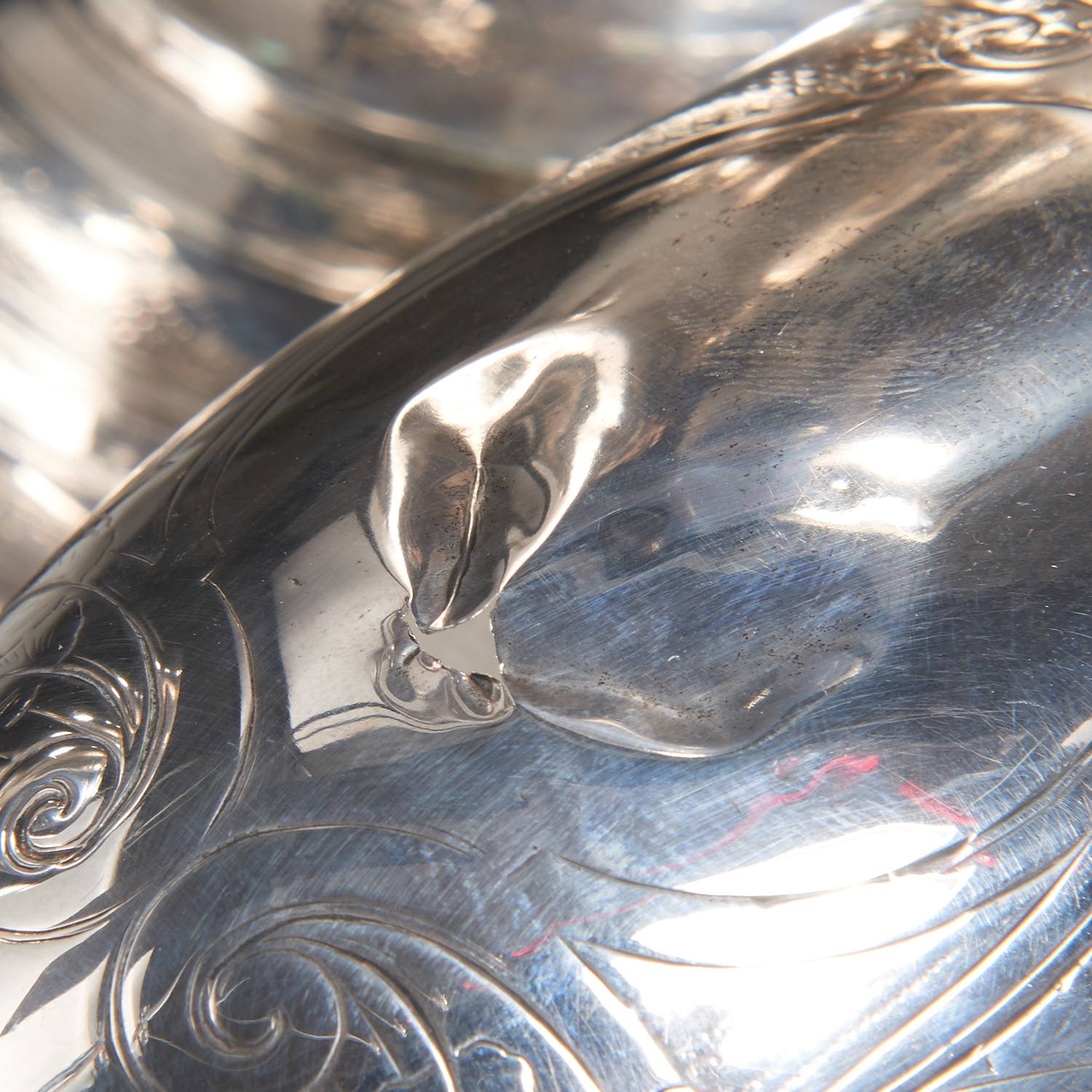 American Neo-Classical Sterling Ewer & Goblets - Image 4 of 6