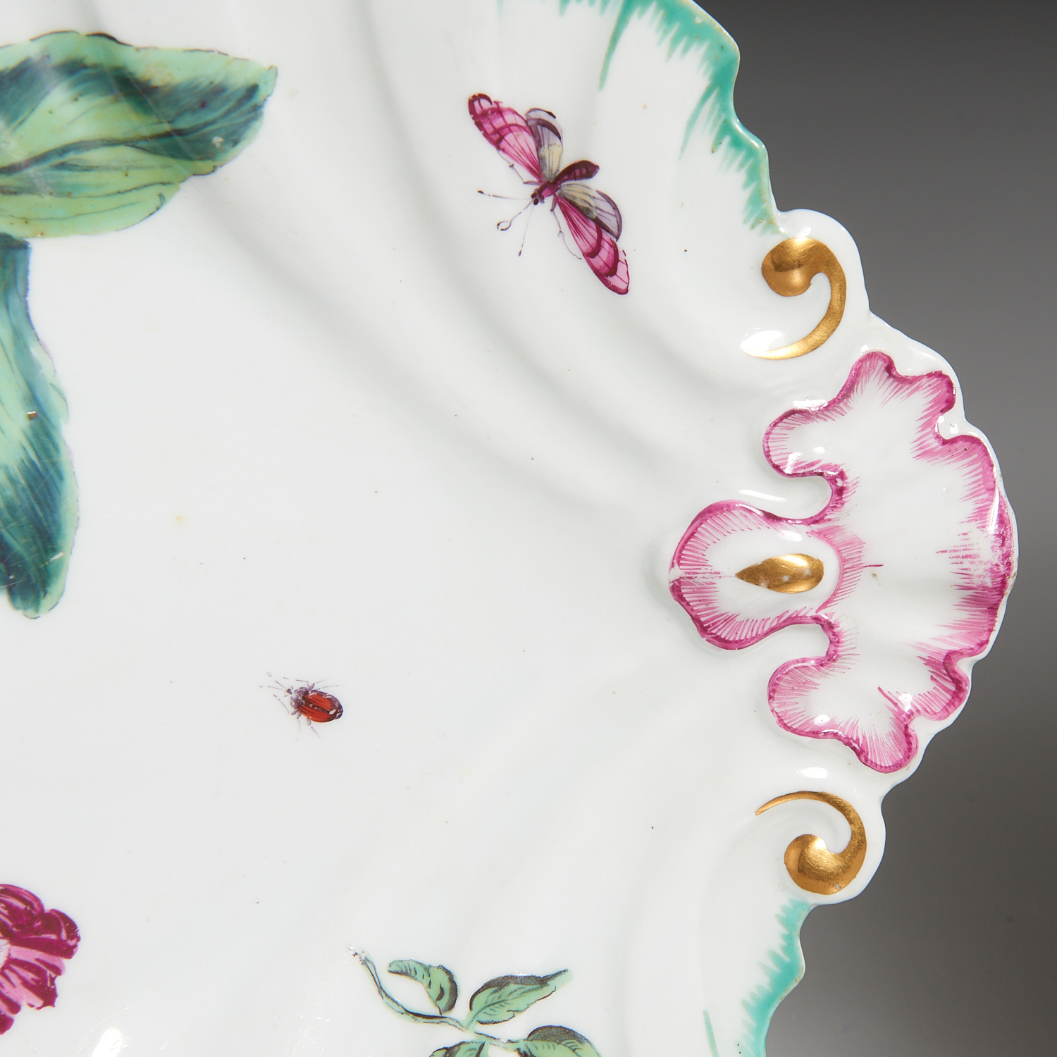 (2) Chelsea Porcelain Botanical Wares - Image 2 of 5