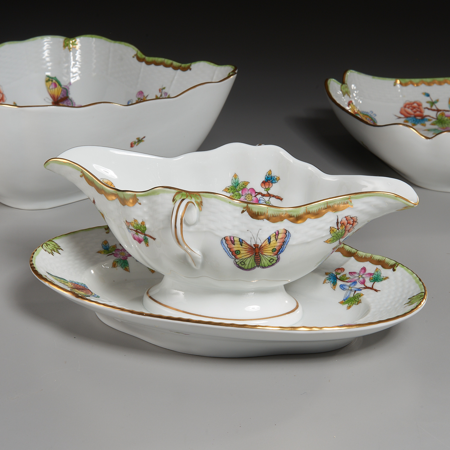 (15) Herend Porcelain Table Articles - Image 5 of 8