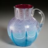 Nice Nailsea Type Glass Pitcher