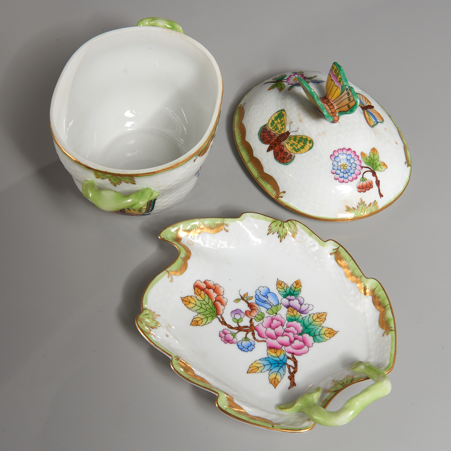 (4) Herend Porcelain Table Articles - Image 3 of 6