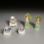 (5) English Staffordshire Wares