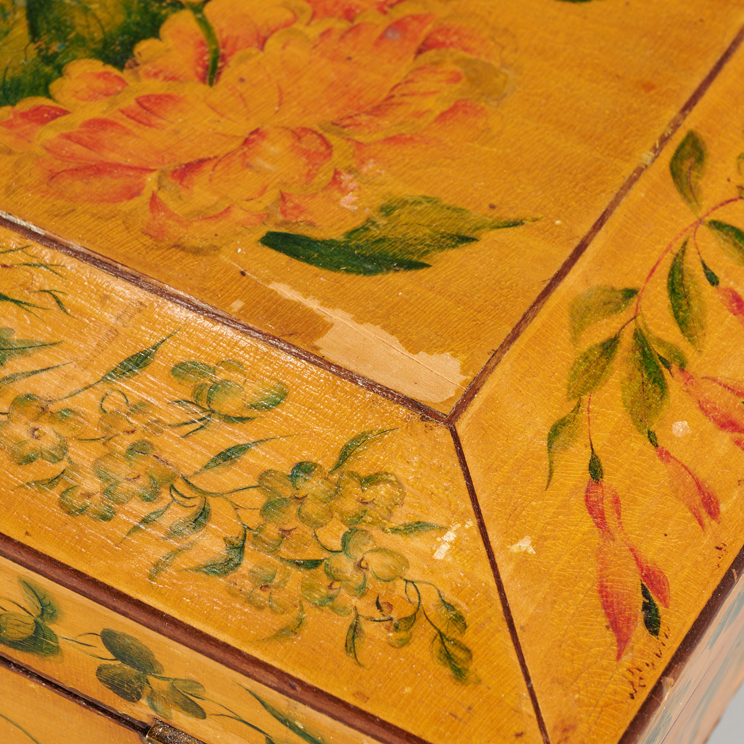 William IV Paint Decorated Sewing Box - Image 3 of 6