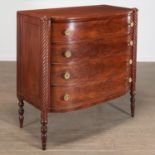 American Late Classical Mahogany Bow-Front Chest