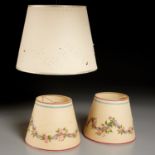 (3) Custom NY Workshop Cut Paper Lampshades