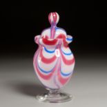 American Marbrie Glass Sugar Urn