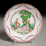 Chinese Export Porcelain "Peeping Tom" Dish