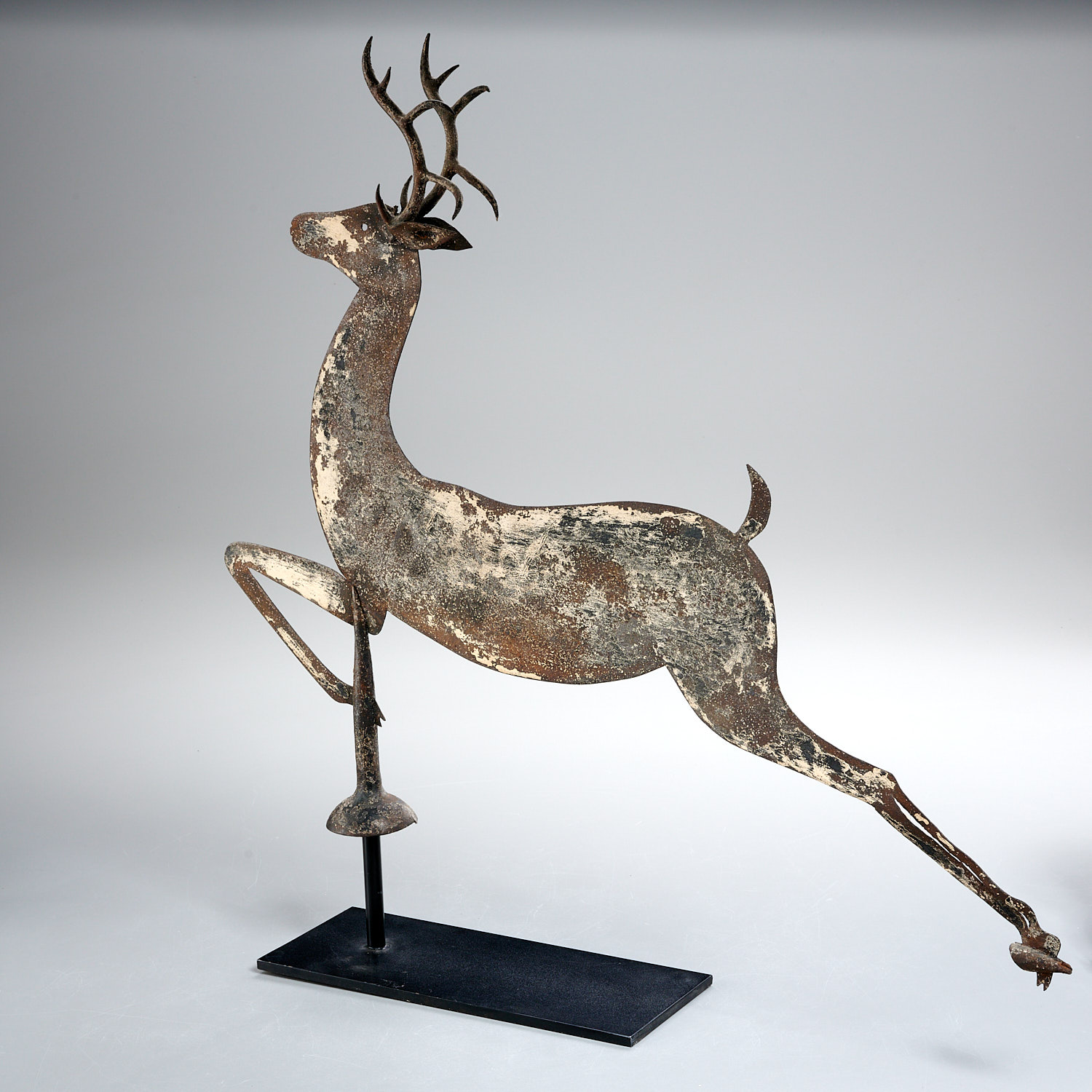 American Folk sheet iron leaping stag weathervane - Image 5 of 5