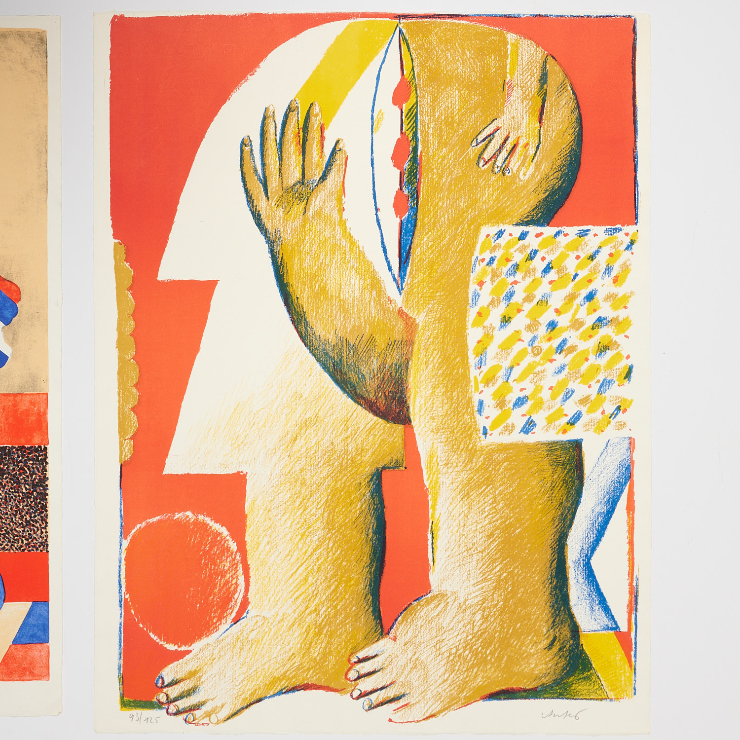 Horst Antes, (2) color lithographs, c. 1968 - Image 3 of 7