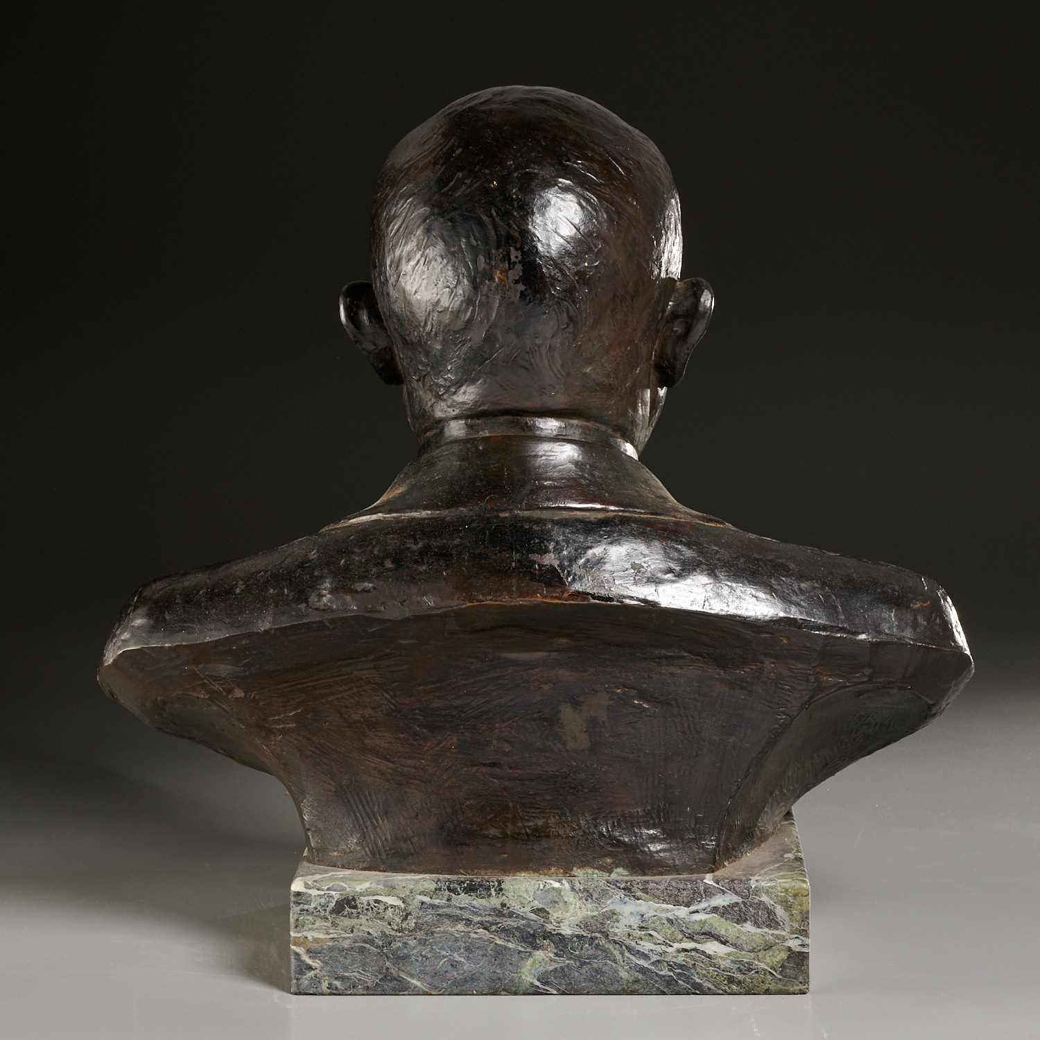 Jules Leon Butensky, bronze portrait bust, 1923 - Image 3 of 6