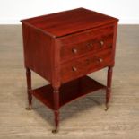 American Sheraton mahogany work table