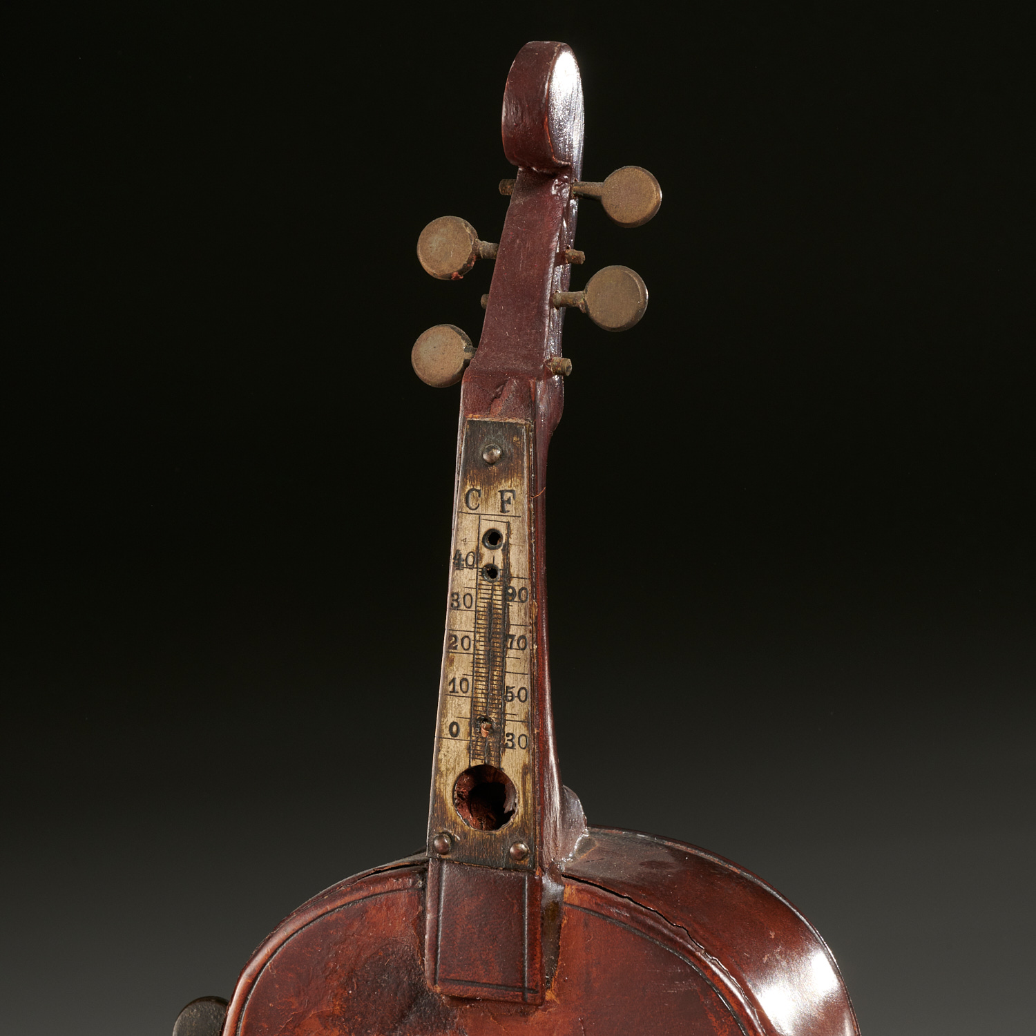 Unusual miniature violin calendar thermometer - Image 2 of 6