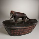 Lozi (Barotse), large lidded bowl, ex J.J. Klejman