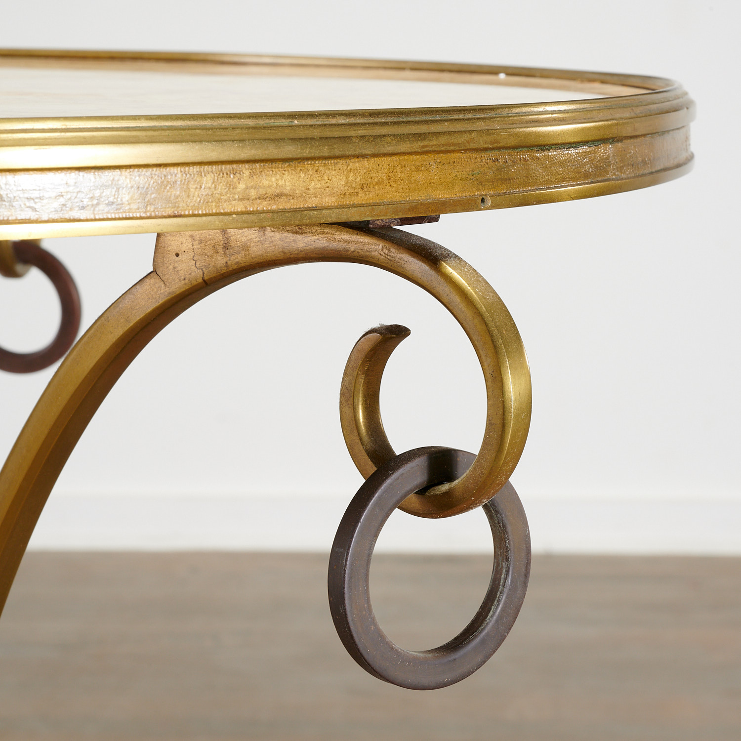 Directoire style gilt bronze and marble gueridon - Image 2 of 6