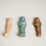 (3) Ancient Egyptian Ushabti figures, ex-museum