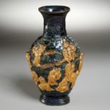 Chinese "Eighteen Immortals" relief vase