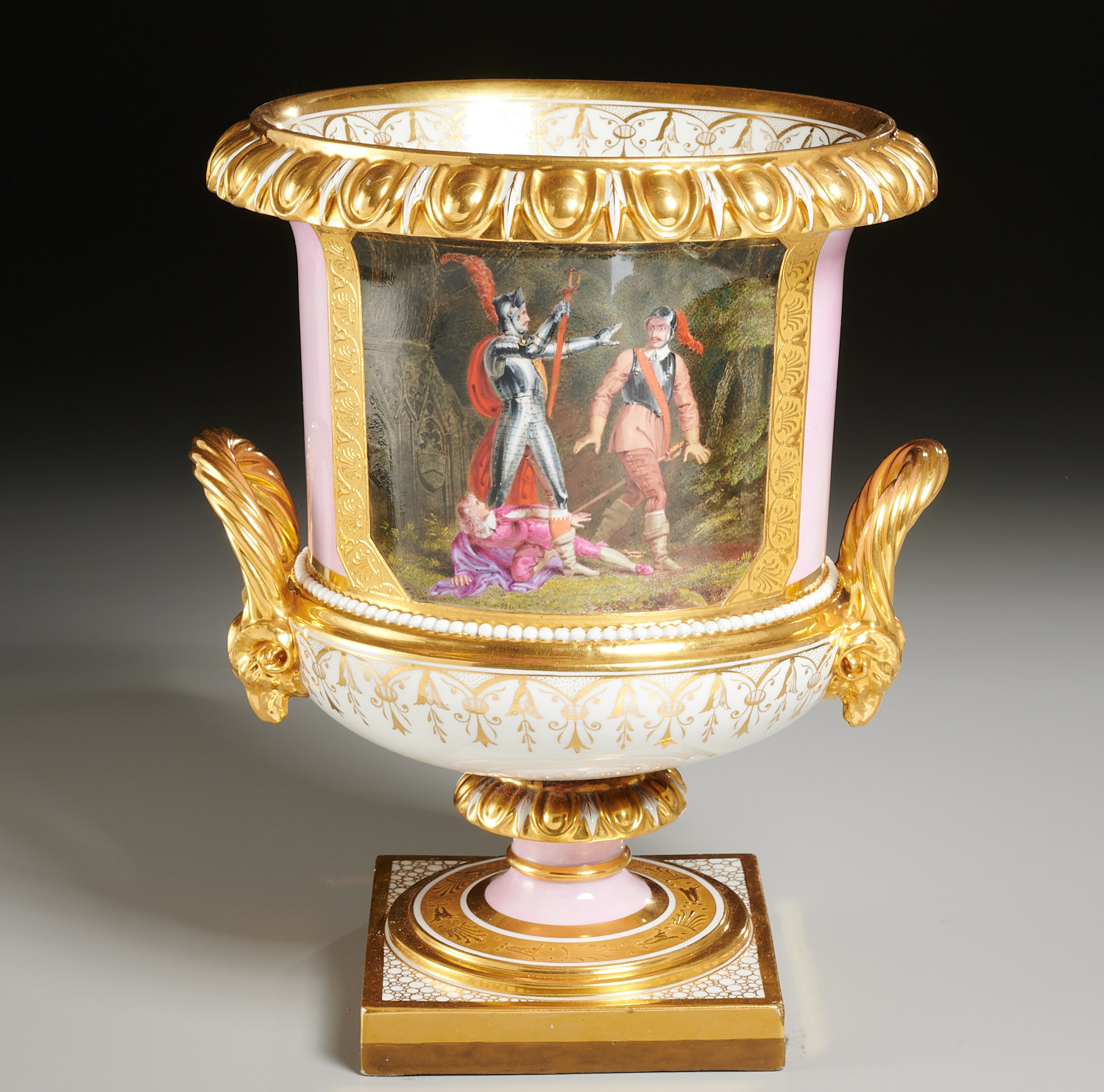 Nice Flight, Barr & Barr porcelain centerpiece urn - Image 2 of 12