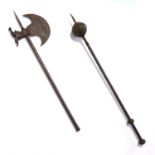 Persian iron mace and tabar ax