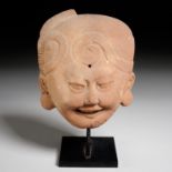 Pre-Columbian Sonriente head, ex-Mathias Komor