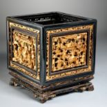 Chinese carved, lacquered giltwood jardiniere