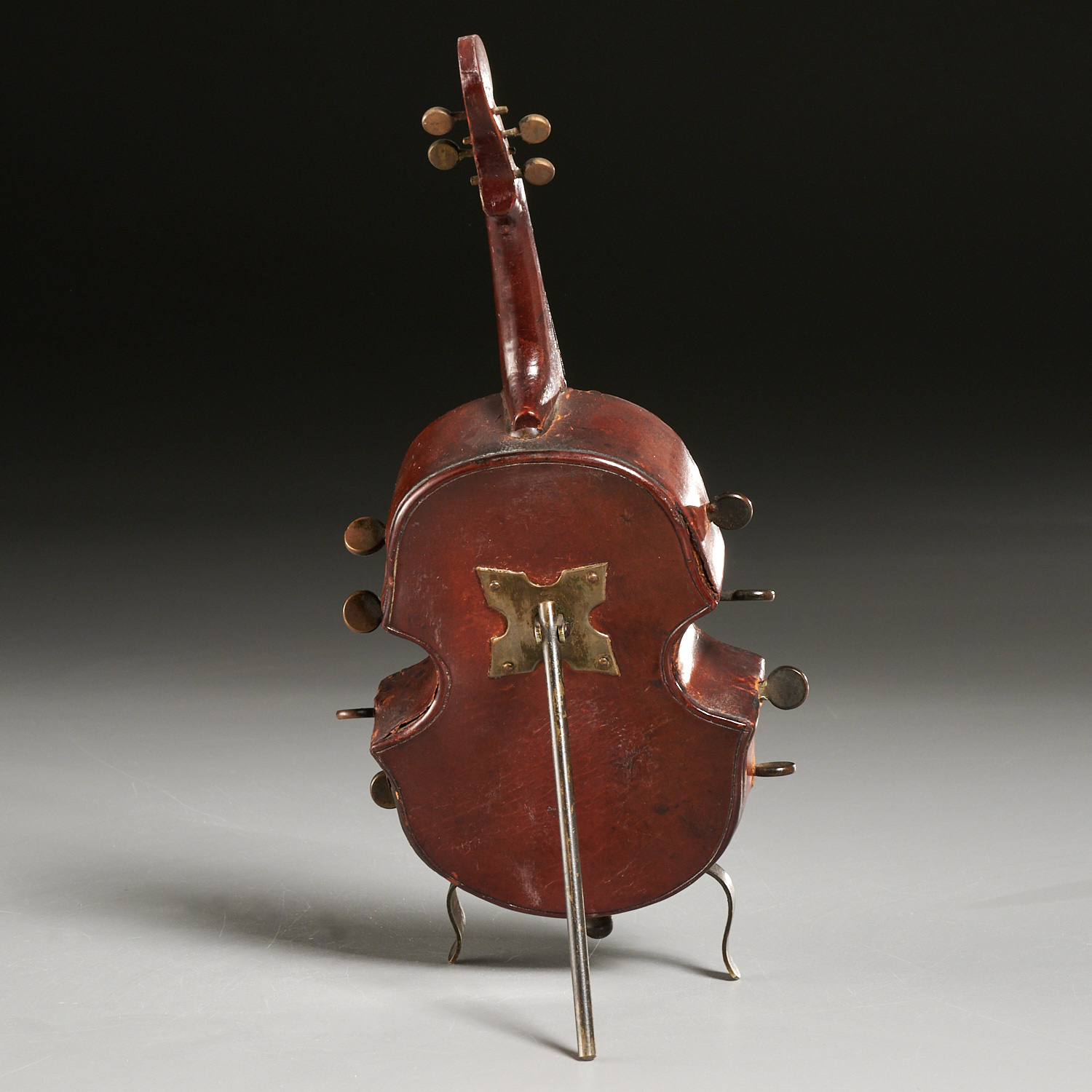Unusual miniature violin calendar thermometer - Image 5 of 6