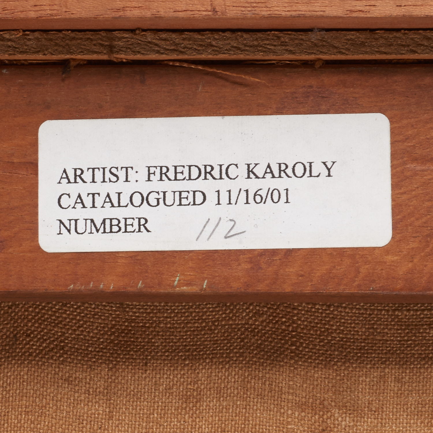 Frederic Karoly, oil on canvas, 1950 - Image 15 of 16