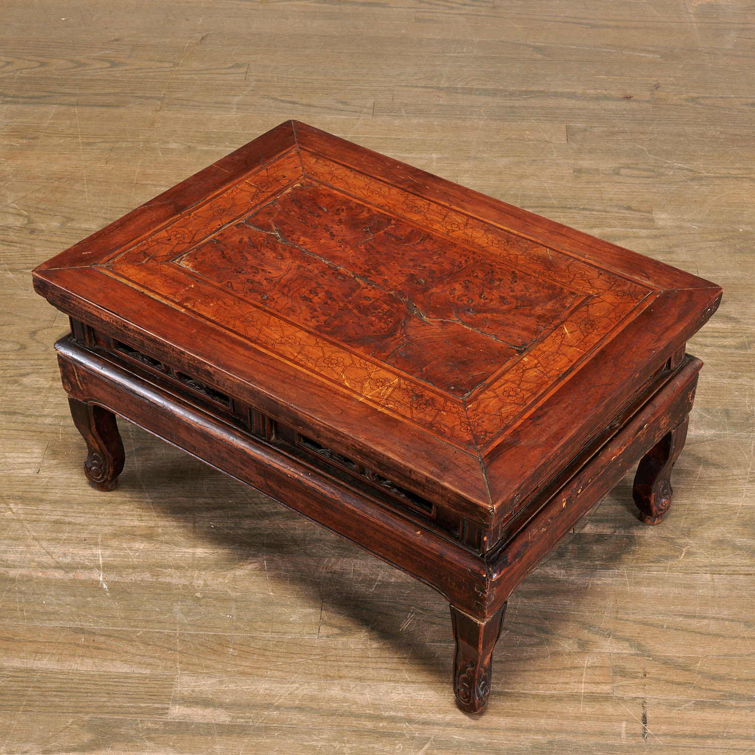 Unusual Chinese hardwood traveling scholar's table - Image 2 of 8