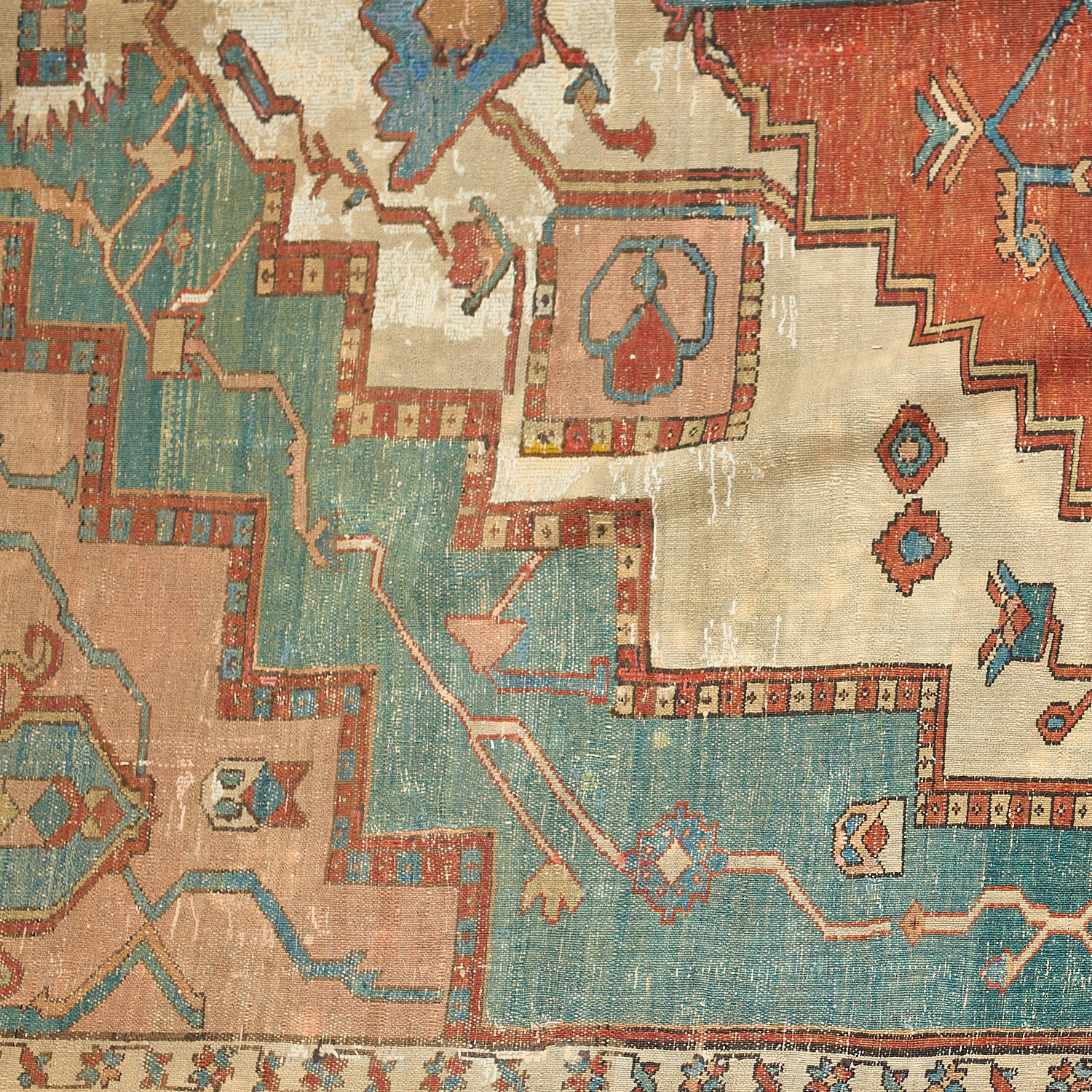 Antique Serapi carpet - Image 7 of 7