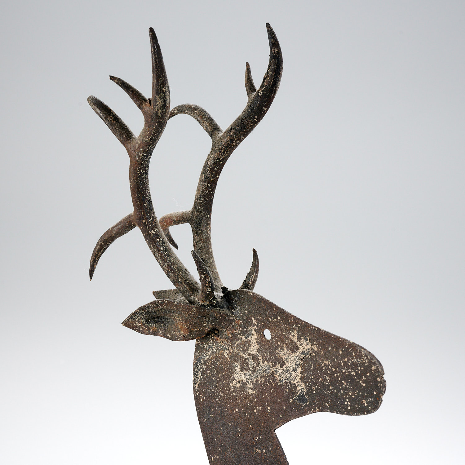 American Folk sheet iron leaping stag weathervane - Image 2 of 5