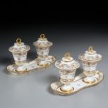 Dihl et Guerhard, pair double lidded containers