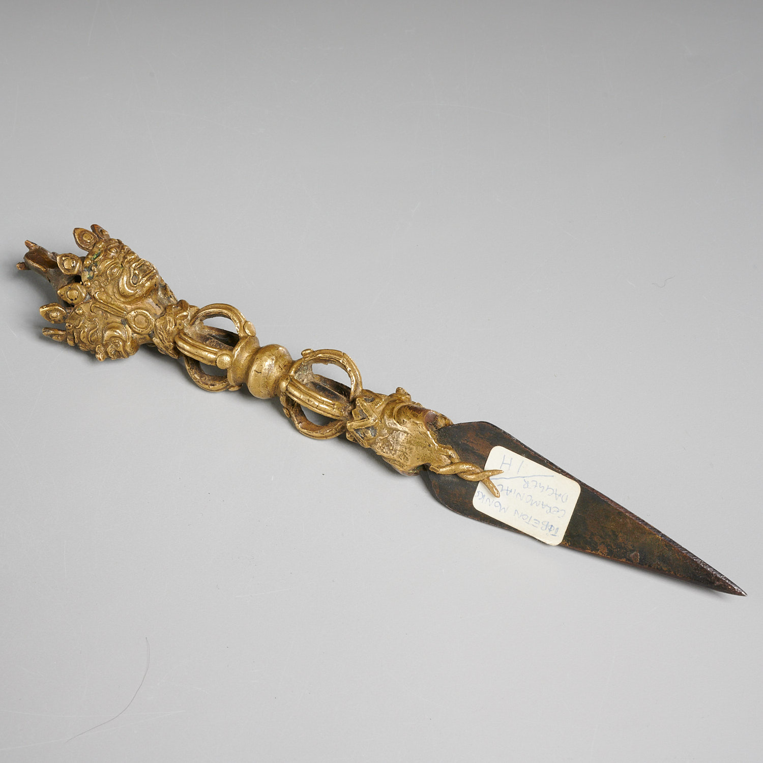 Tibetan ceremonial Phurba dagger - Image 4 of 5