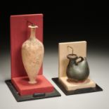 (2) Ancient Greek pottery jugs, ex-museum