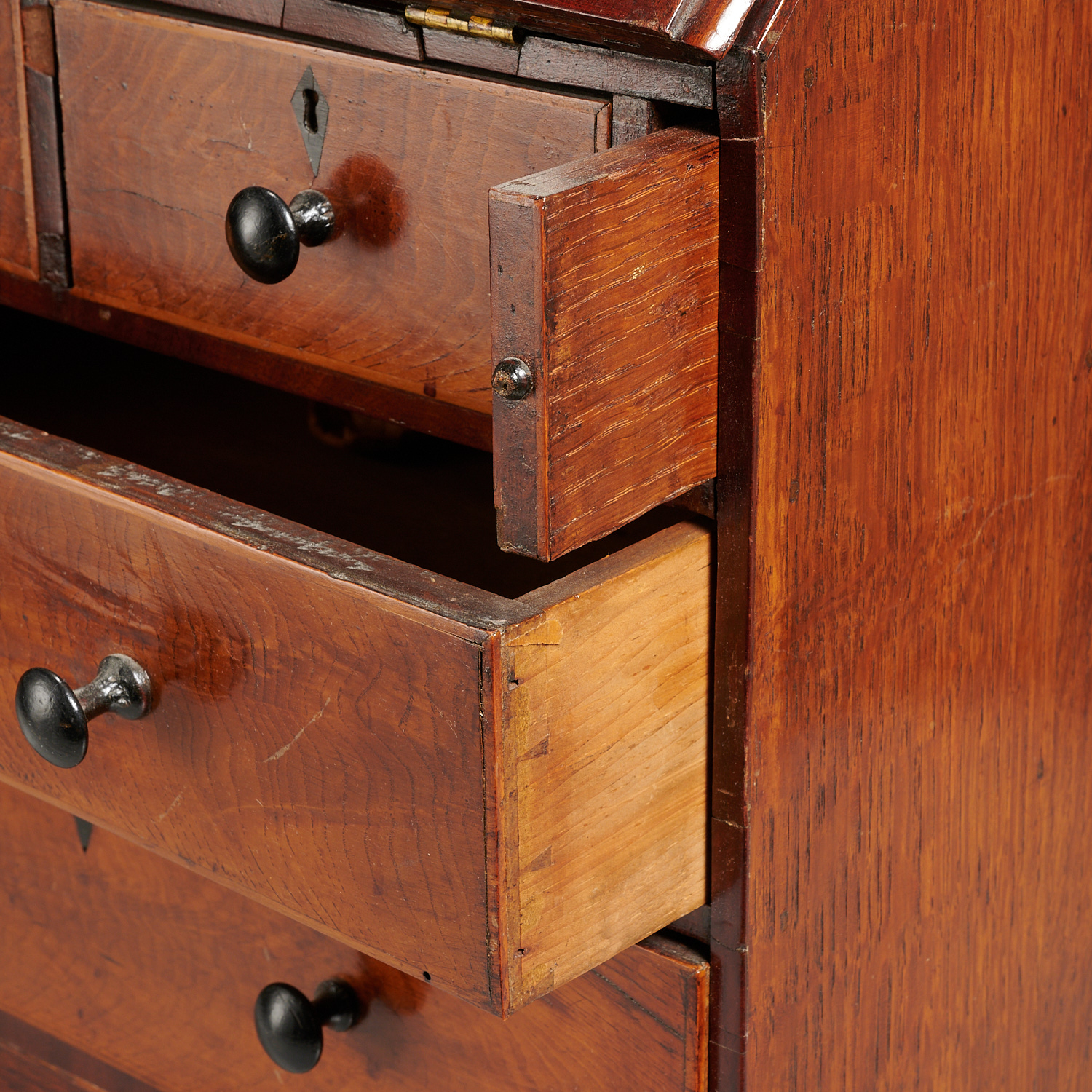 Federal inlaid miniature slantfront desk - Image 3 of 6