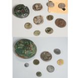 Group Roman and Roman style coins, ex-museum