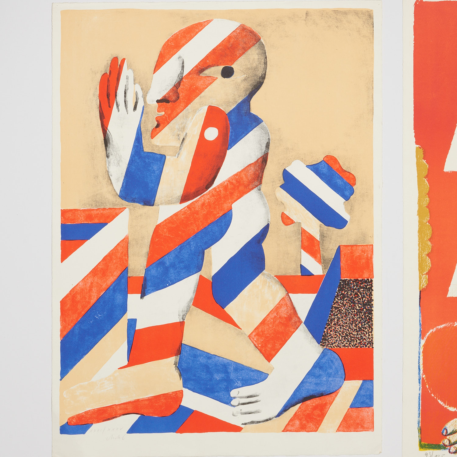 Horst Antes, (2) color lithographs, c. 1968 - Image 2 of 7