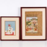 Indo-Persian School, (2) gouache paintings