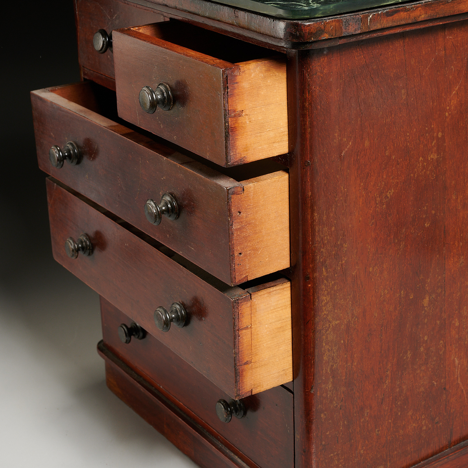 (2) Antique miniature chests of drawers - Image 2 of 8