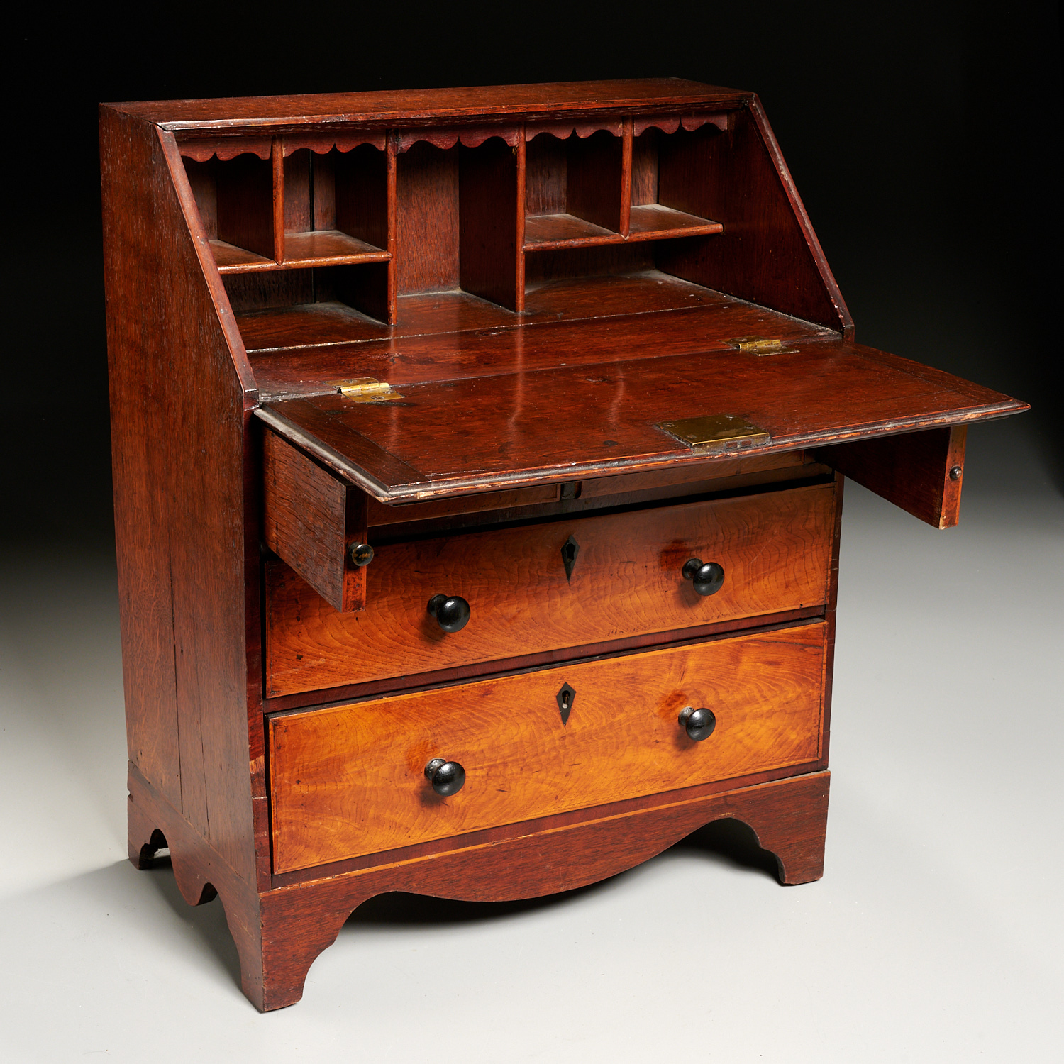 Federal inlaid miniature slantfront desk