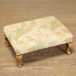 Nice Regence carved giltwood footstool