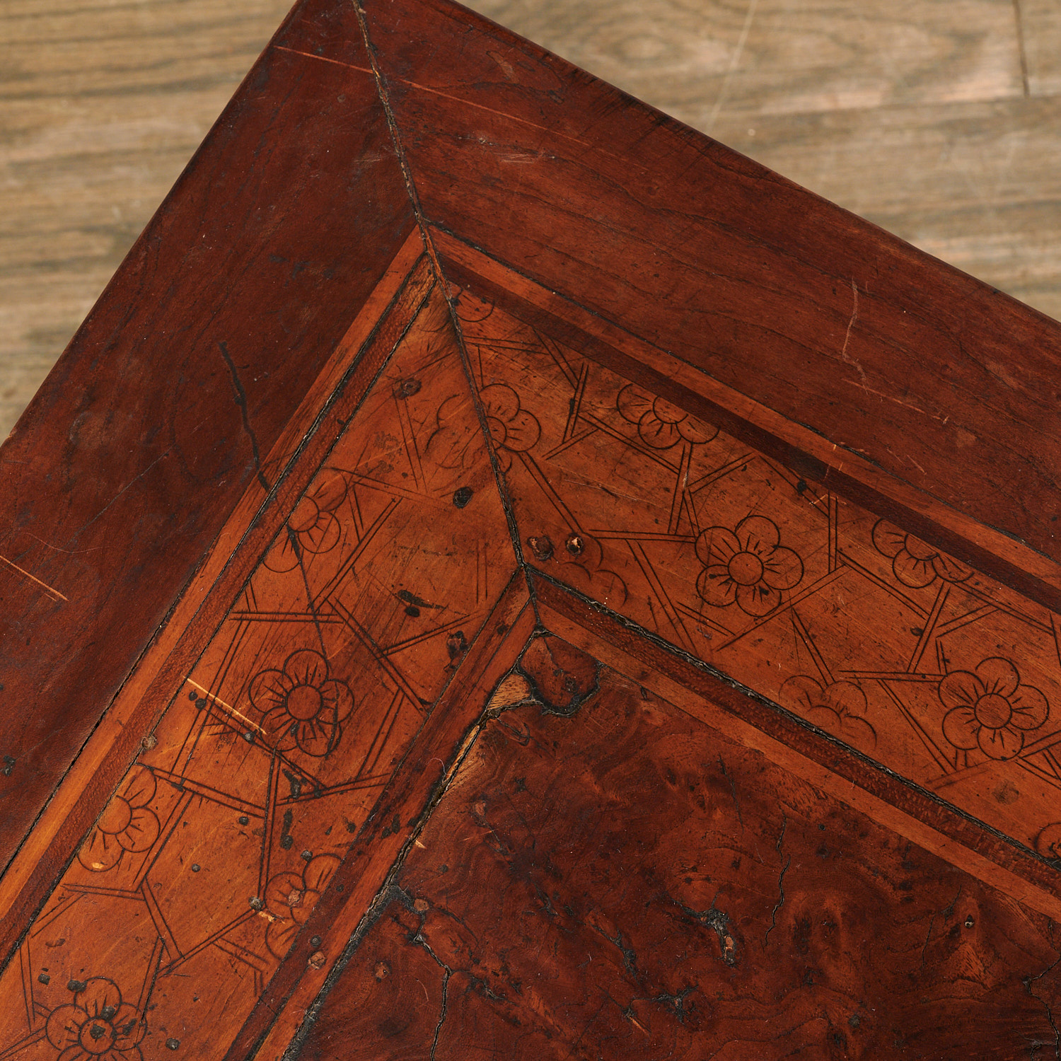 Unusual Chinese hardwood traveling scholar's table - Image 3 of 8