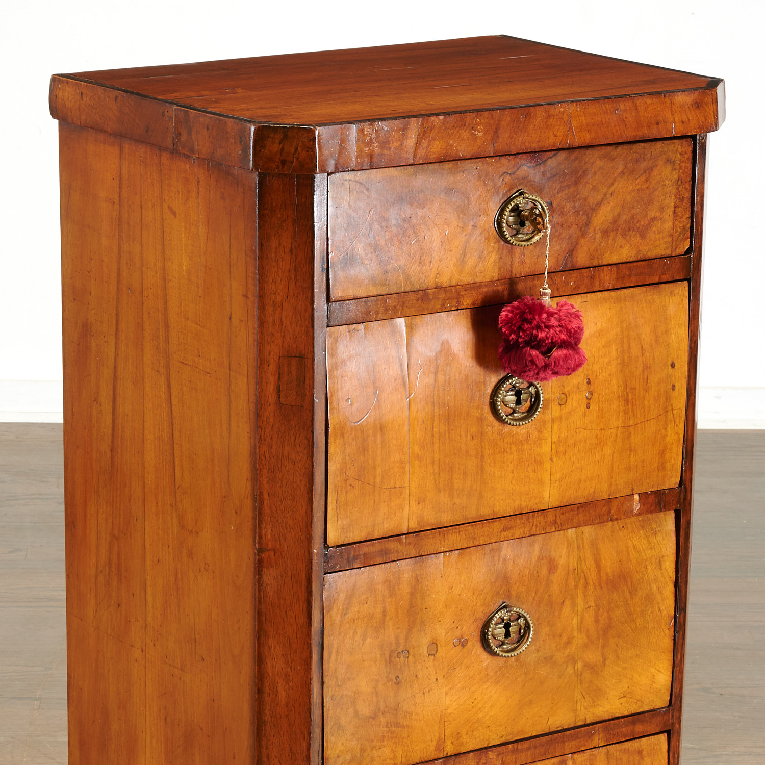 Italian Neoclassical walnut commode - Image 2 of 6